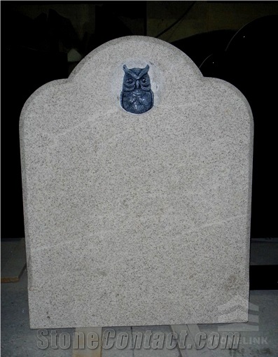 White Pearl Head Stone, Granite Monument