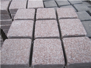 Red Granite Pavers and Cobbles