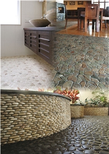Indonesian Pebble Stone Mosaic