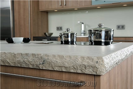 Jura Grey Limestone Kitchen Worktop