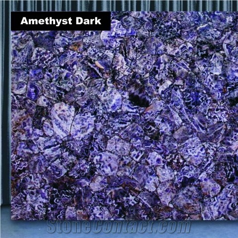 Dark Blue Amethyst Gemstone Slabs