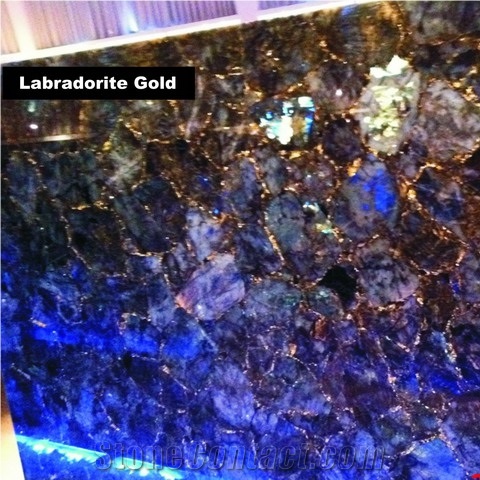 Labradorite Gold Gemstone Slabs