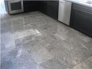 Silver Grey Marble Floor Tiles, Mexico Silver Grey Marble