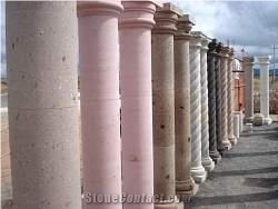 Cantera Carved Columns, Pinon Cantera Columns