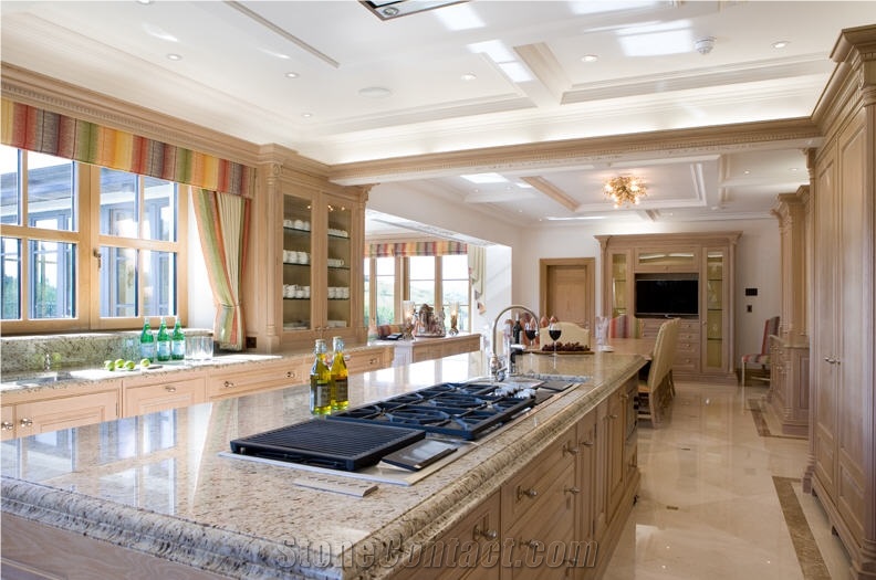 Sensa Outono Granite Kitchen Countertop, Sensa White Granite Kitchen Countertops