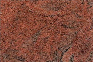 Polished Granite Slabs, India Red Granite