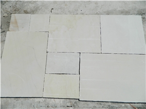 Six Side Sawn Yellow Mint Sandstone Pattern