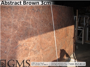 Abstract Brown Granite Slabs