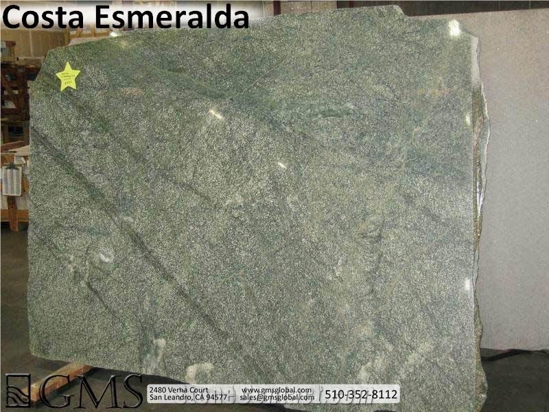 Costa Esmeralda Granite Slabs, Brazil Green Granite