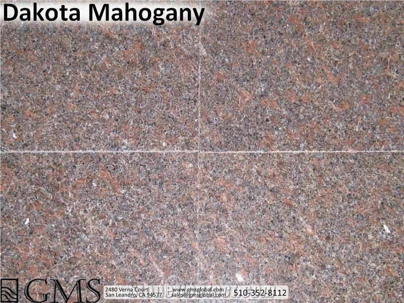Dakota Mahogany Granite 12x12 Tiles, United States Brown Granite