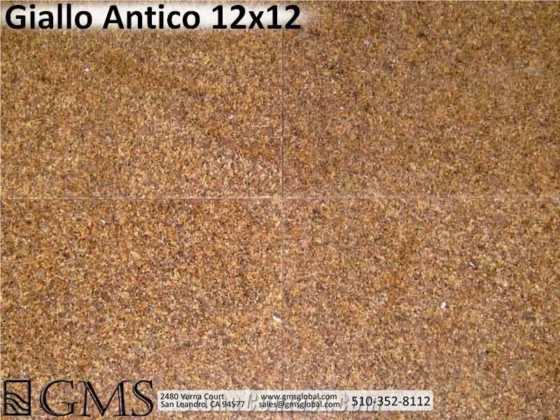 Giallo Antico Granite Tiles, Brazil Yellow Granite