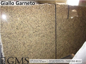 Giallo Garneto Granite Slabs, Brazil Yellow Granite