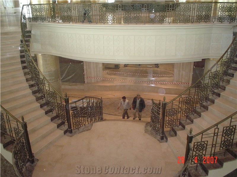 Cappucino Marble Stairs, Cappucino Beige Marble Stairs