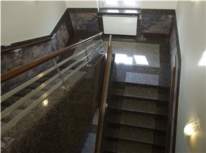 Baltic Brown Granite Staircase