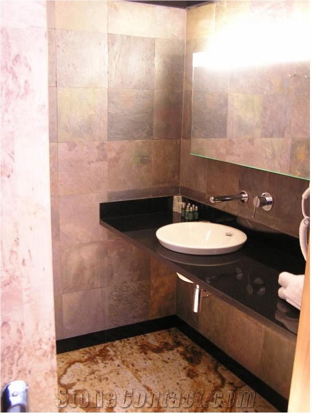Lilac Slate Wall Tiles,Absolute Black Granite Bath