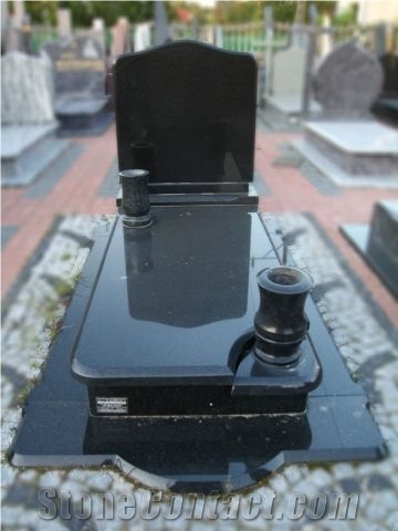 Swedish Ebony Black Granite Monument
