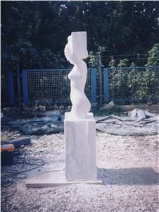 Aphrodite Anadyomene Statue with Mugla White Marb, Milas White Marble Statue