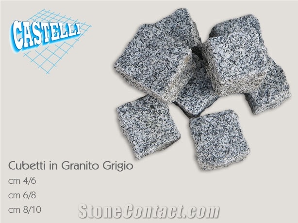 Serizzo Antigorio Grey Granite Cobble Stone