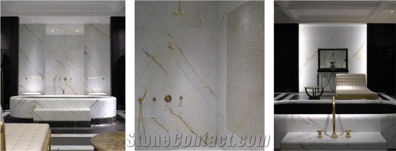 Paonazzo Marble Bathroom Design