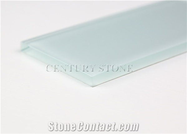 3"x6" (7.5x15cm) Light Blue Glass Subway Tile