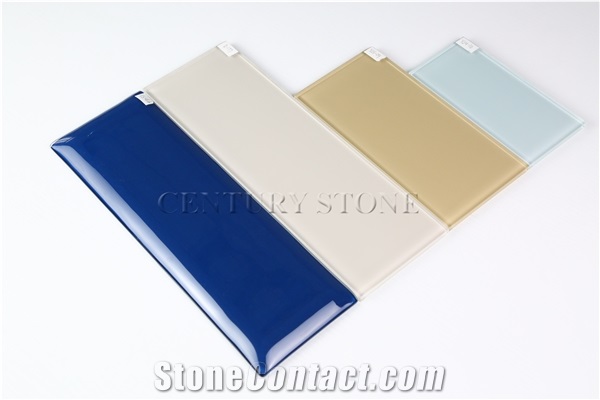 3"x6" (7.5x15cm) Light Blue Glass Subway Tile
