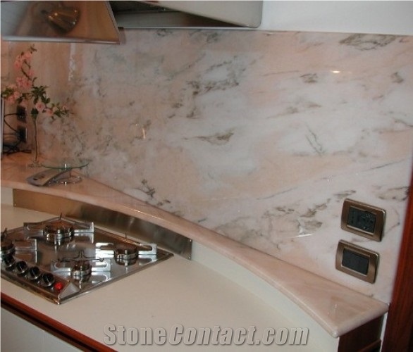 Rosa Candoglia Marble Kitchen Countertop, Rosa Candoglia Pink Marble Kitchen Countertops