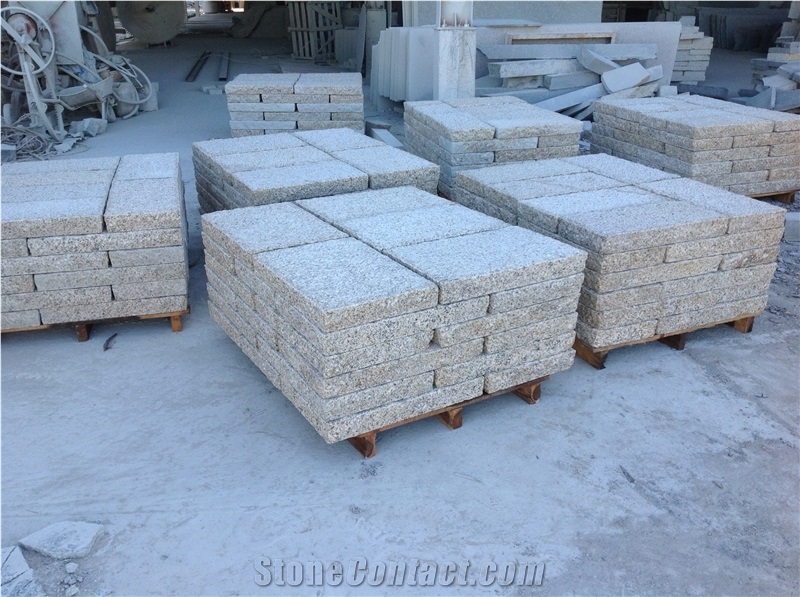 Paving Stone for Japan Market, Viet Nam Yellow Granite Slabs & Tiles