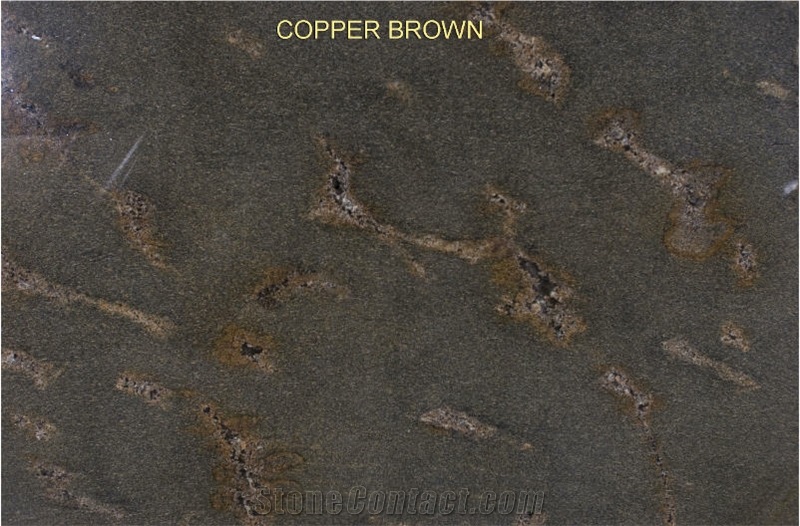 Copper Brown Granite Slabs, Tiles