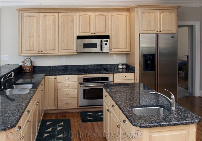 Sapphire Blue Granite Kitchen, Blue Eyes Granite Countertops Kitchen Design