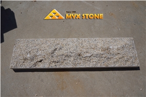 G682 Mushroom Stone Walling Cladding,China Yellow Granite Mushroom Stone