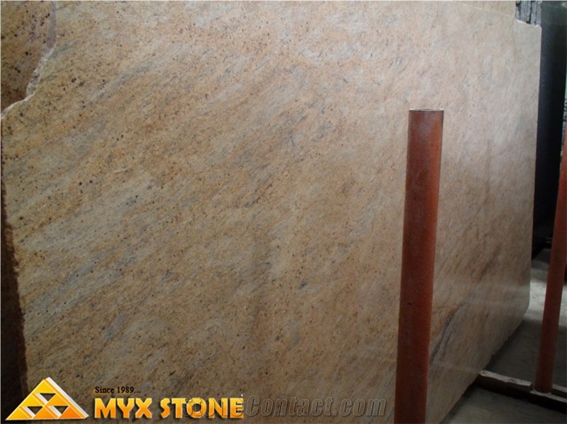 Madura Gold Granite Slab and Tile, India Yellow Granite