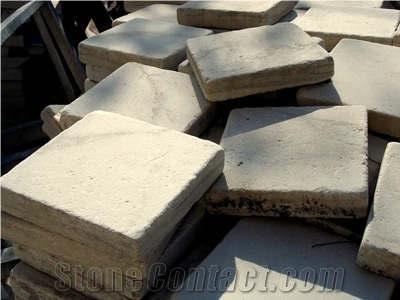 Thala Beige Limestone Antiqued Tiles