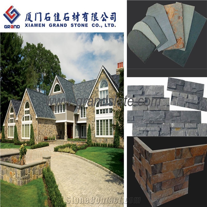 Black Slate Roofing Tiles, Stone Roof Tiles