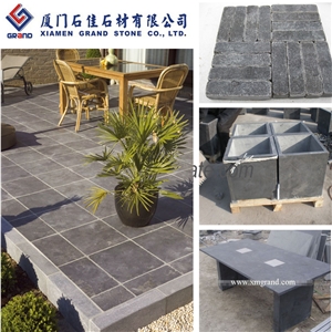 Blue Stone for Building Stones and Ornaments, Blue Stone Bricks and Walling Tiles