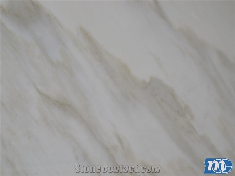 Calacatta Luccicoso Marble Tiles, Italy White Marble