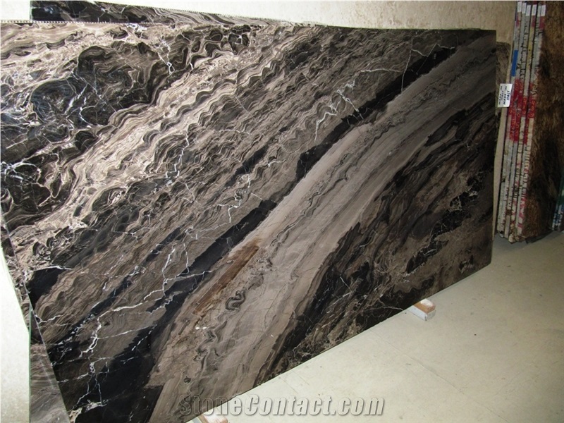 Frappuccino Marble Slabs, India Brown Marble