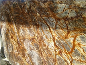 Rain Forest Brown Marble Slabs
