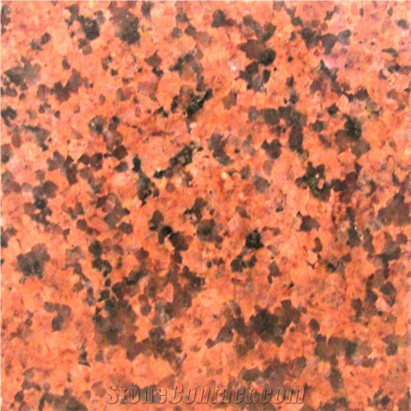 Crystal Red Granite Slab