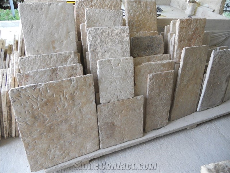 Antique Stone Flooring Tiles, Corton Fleury Limestone Tiles