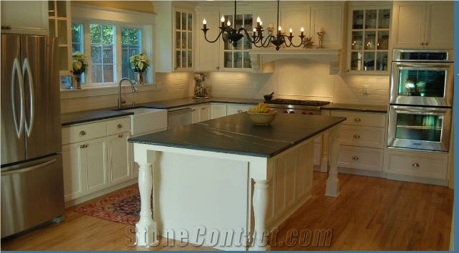 Black Galaxy Soapstone Kitchen Countertop From United States