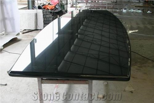 Absolute Black Granite Prefabricated Countertop, China Absolute Black Granite Countertop