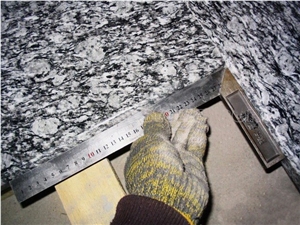 Spray White Granite Kitchen Panels, Spray White Grey Granite Kitchen Countertops