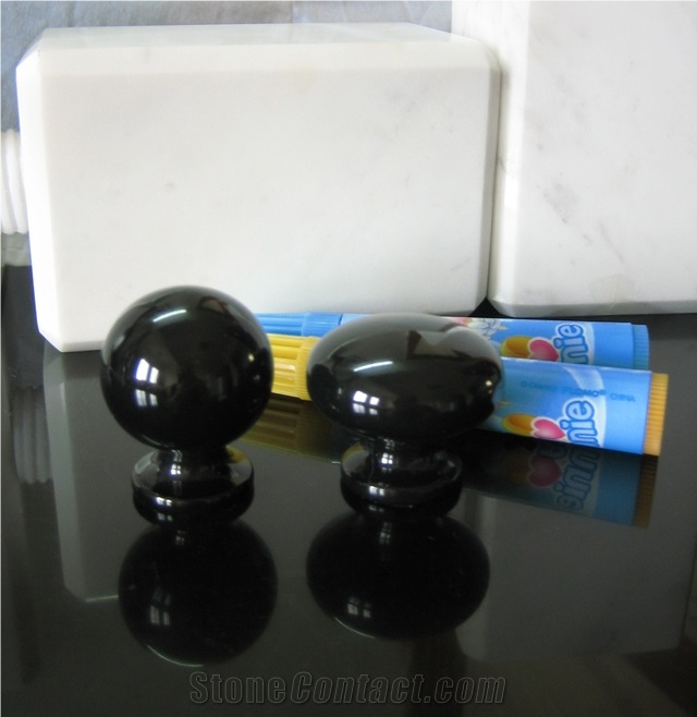 Furniture and Lamps Accessories,black Marble Handl