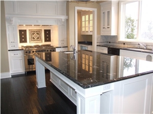 Black Granite Countertops for Kitchens, Astrus Black Granite Countertops