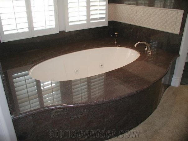 Paradiso Classico Granite Bathtub Deck and Surroun