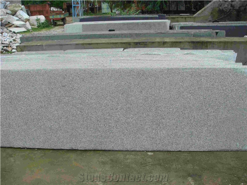 Dk White Granite Slabs, India Grey Granite