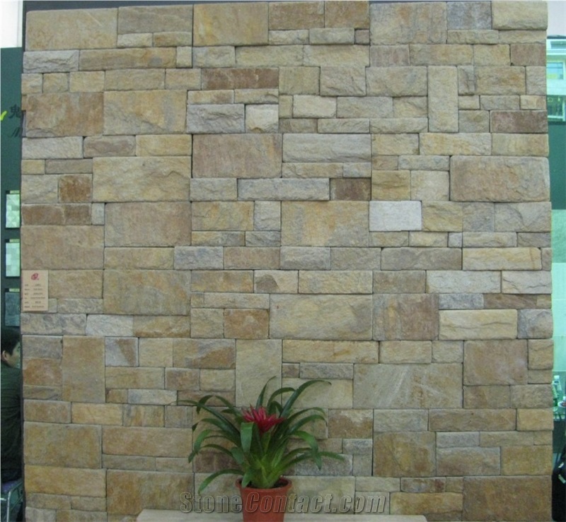 Rust Quartzite Stone Wall Tiles