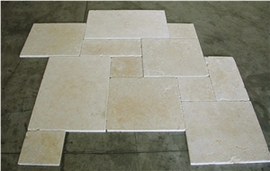 Jerusalem Gold Pattern Limestone Tiles & Slabs, Beige Limestone Tiles & Slabs