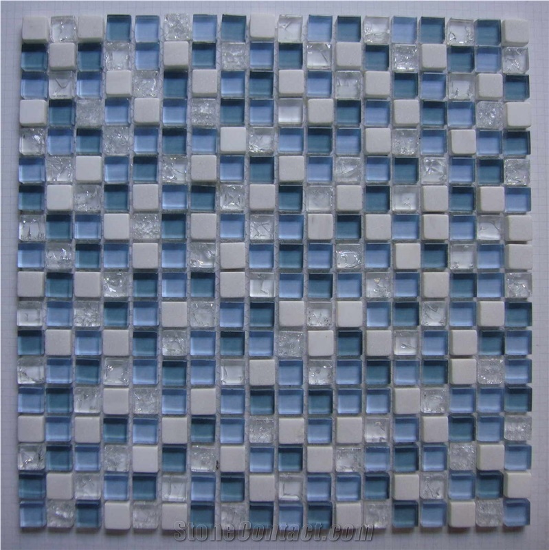High Quality Glass and Marble Mosaic Tile (HCM-X-0