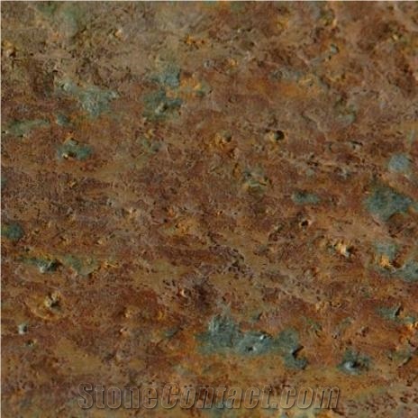 Otta Pillarguri Rust Quartzite Tiles, Norway Brown Quartzite